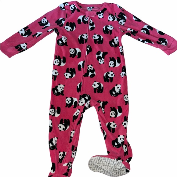 Carter's Other - Carters pink panda bear 24 month footed pajamas